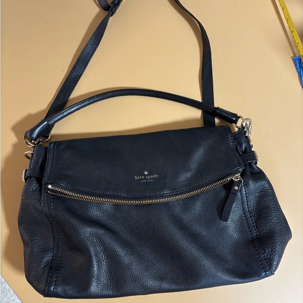 Kate Spade Black Leather Shoulder Bag - Picture 2 of 12